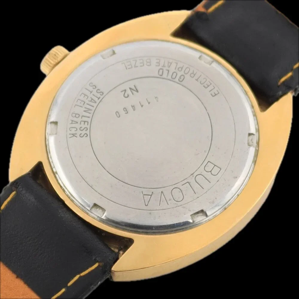 Vintage 1972 Bulova 7288 Sunburst Men's Micro Rotor Automatic Wristwatch 12EBA